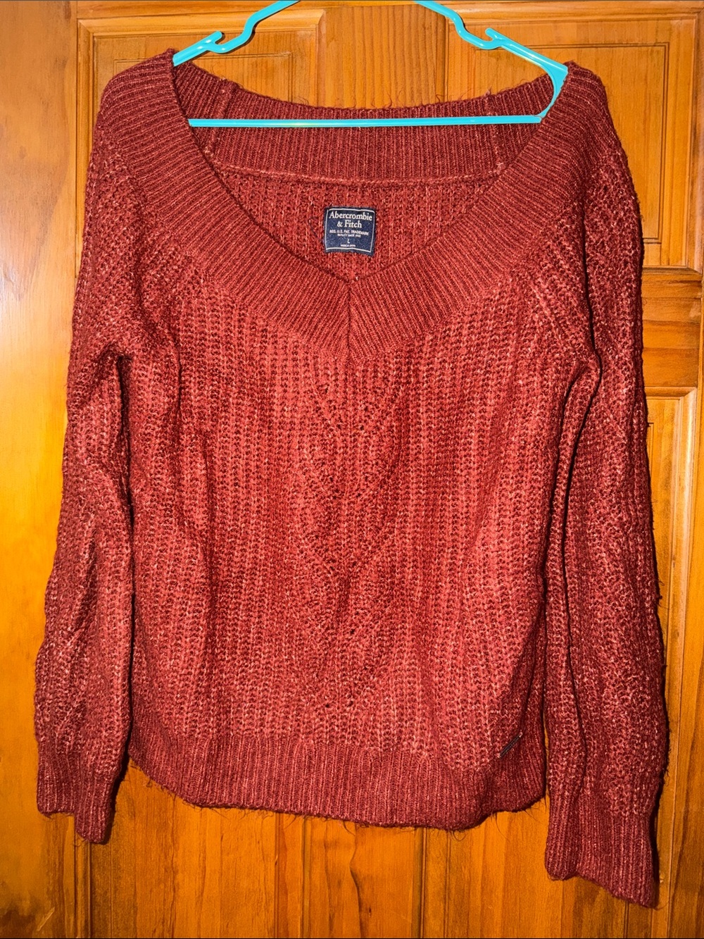 ABERCROMBIE & FITCH vintage burgundy sweater